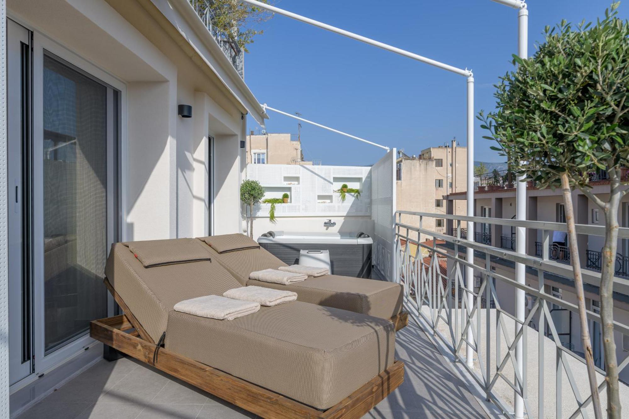 Central Sunny Loft With Plunge Pool Athen Eksteriør bilde